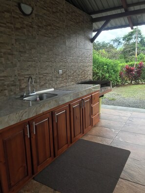 Terrace/patio - Quinta Don Noé Villa/ Casa Vacacional Cerca de Pacífico Central (San Mateo)
