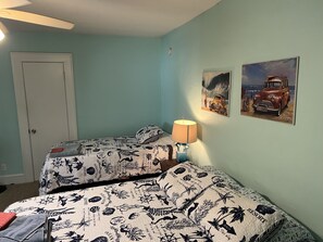 1 bedroom, pillowtop beds, WiFi, bed sheets