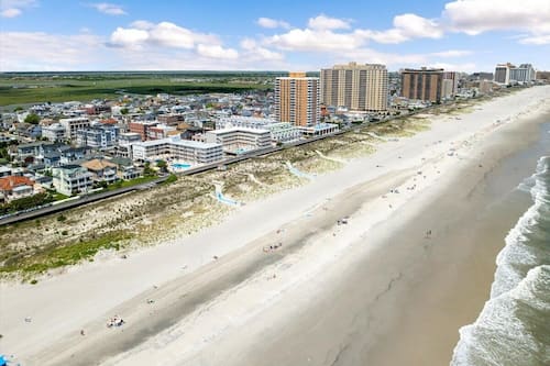 Beach nearby, white sand