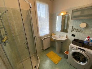 Shower, hair dryer