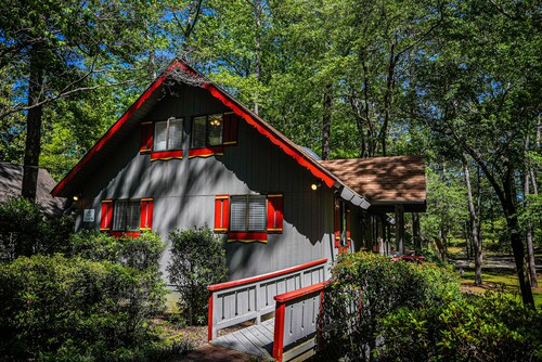 Chalet #66- a rare gem steps from swimming pool.