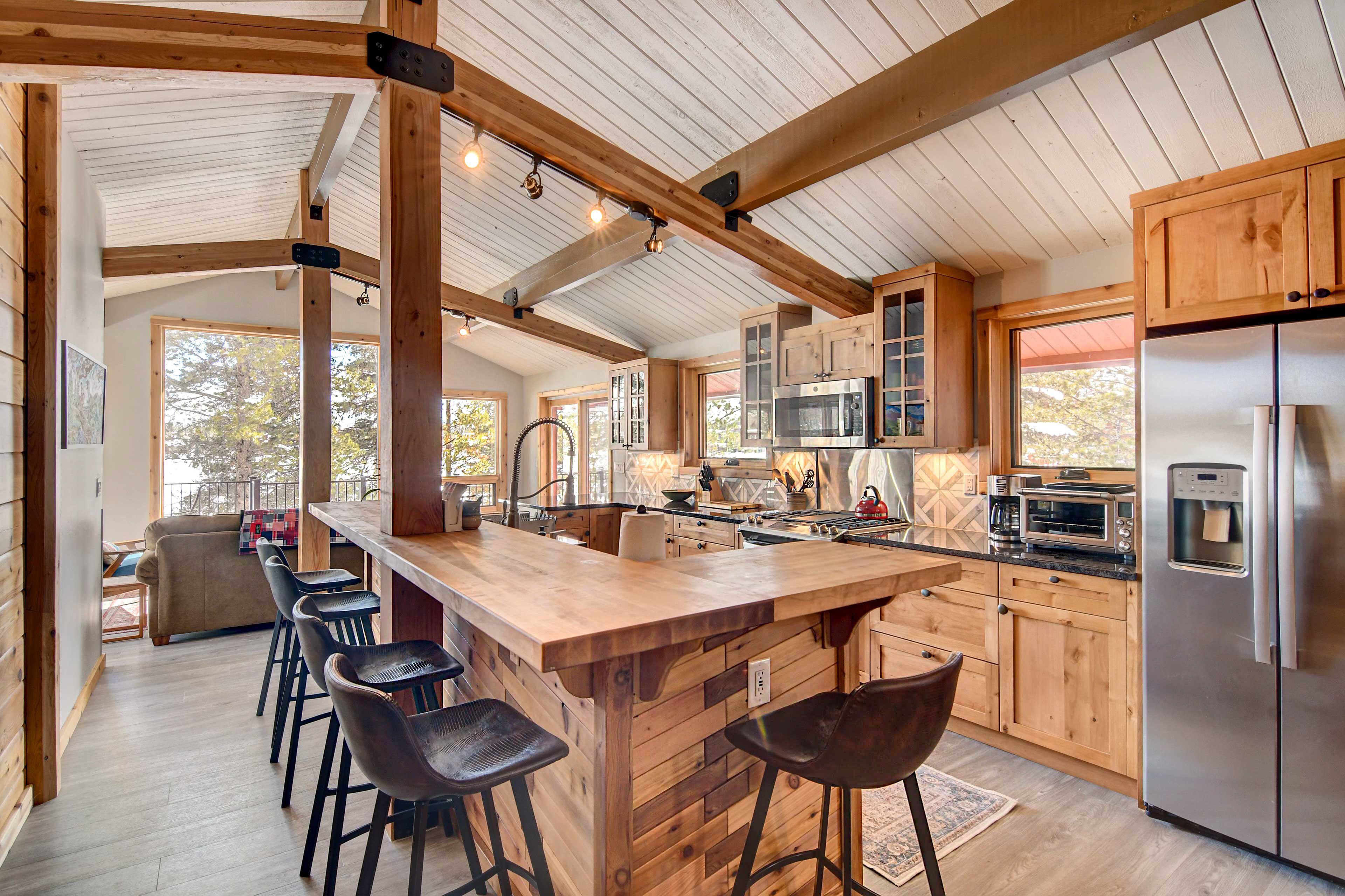 Lakefront Rocky Mountain Cabin w/ Wraparound Deck