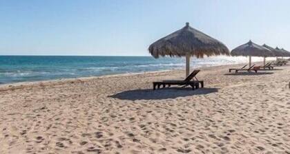 Luxury villa with private beach