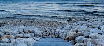 Lakefront Cabin Hot Tub Playground Fire Pit