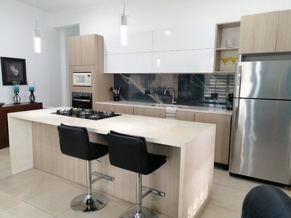 Fridge, microwave, oven, stovetop - 1 bedroom apartment,quiet & relaxing atmosophere (Bucerias)