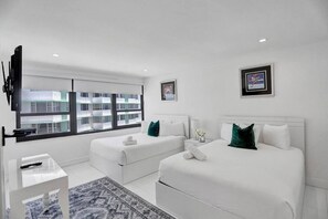 2 bedrooms, iron/ironing board, travel cot, free WiFi