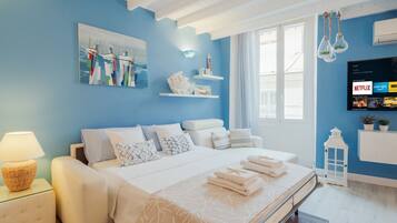 1 bedroom, iron/ironing board, Internet, bed sheets