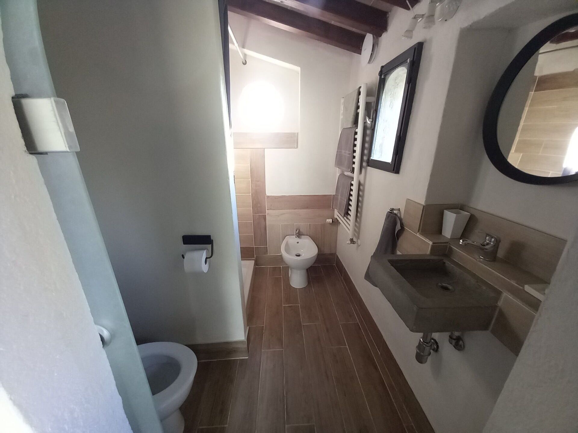 Nice apartment in villa for 2 guests with WIFI, pool, patio, panoramic view and parking