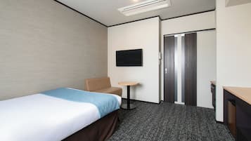 Down comforters, desk, laptop workspace, iron/ironing board