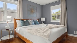 4 bedrooms, memory-foam beds, iron/ironing board, WiFi