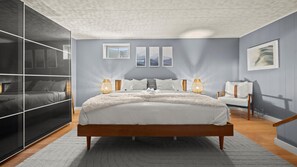 4 bedrooms, memory-foam beds, iron/ironing board, WiFi