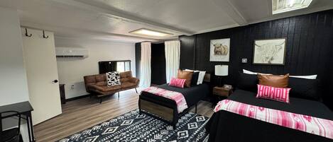 1 habitación y ropa de cama