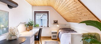 Appartement 'Kalkau' avec vue sur la montagne, jardin commun et Wi-Fi