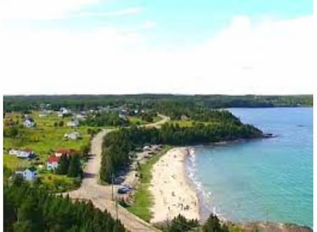 Beach. Simple country home