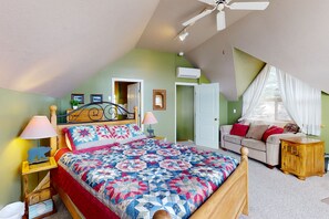 4 habitaciones, tabla de planchar con plancha, internet y ropa de cama 