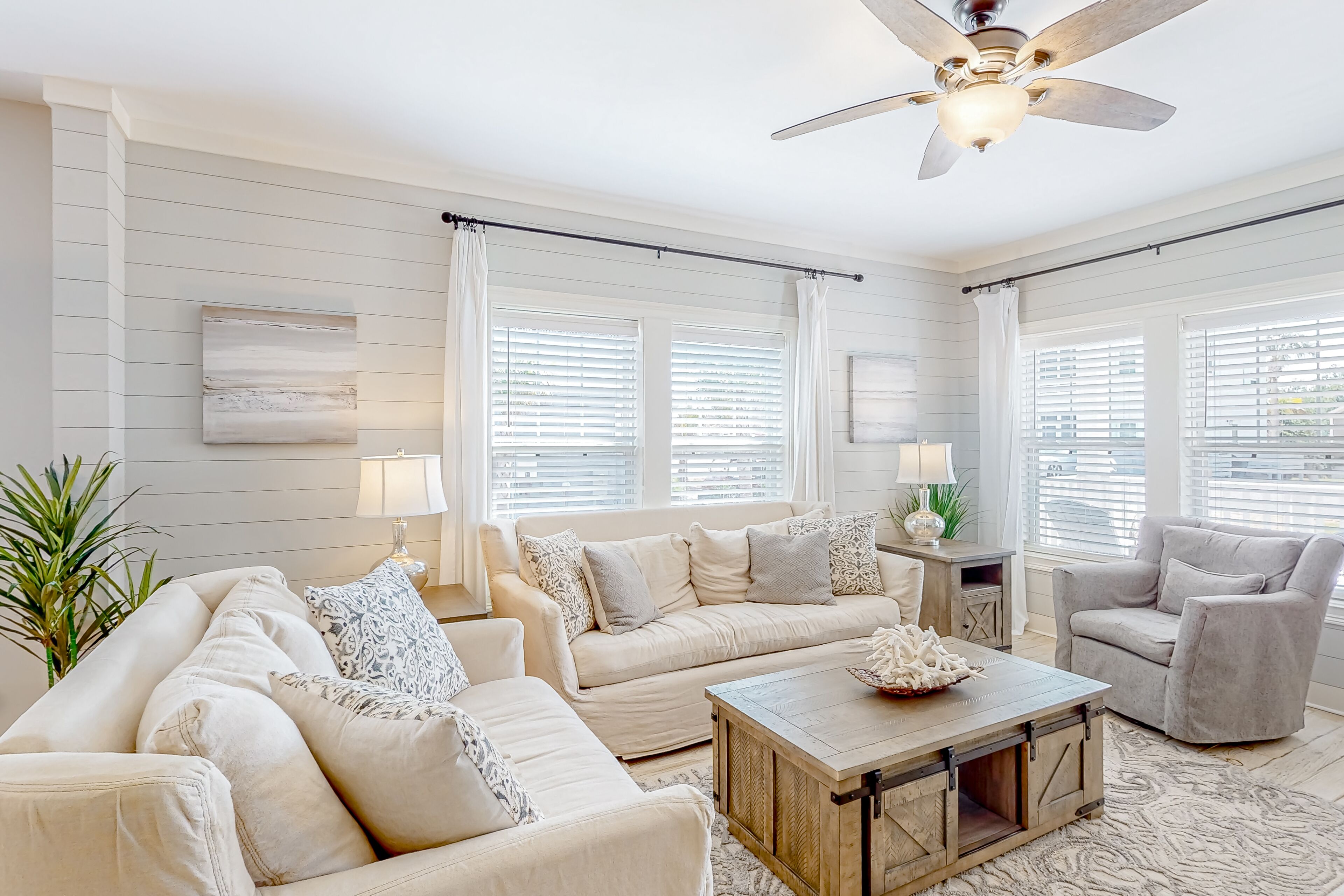 Charming home with enclosed sunroom, porch, central AC, & W/D - near beach