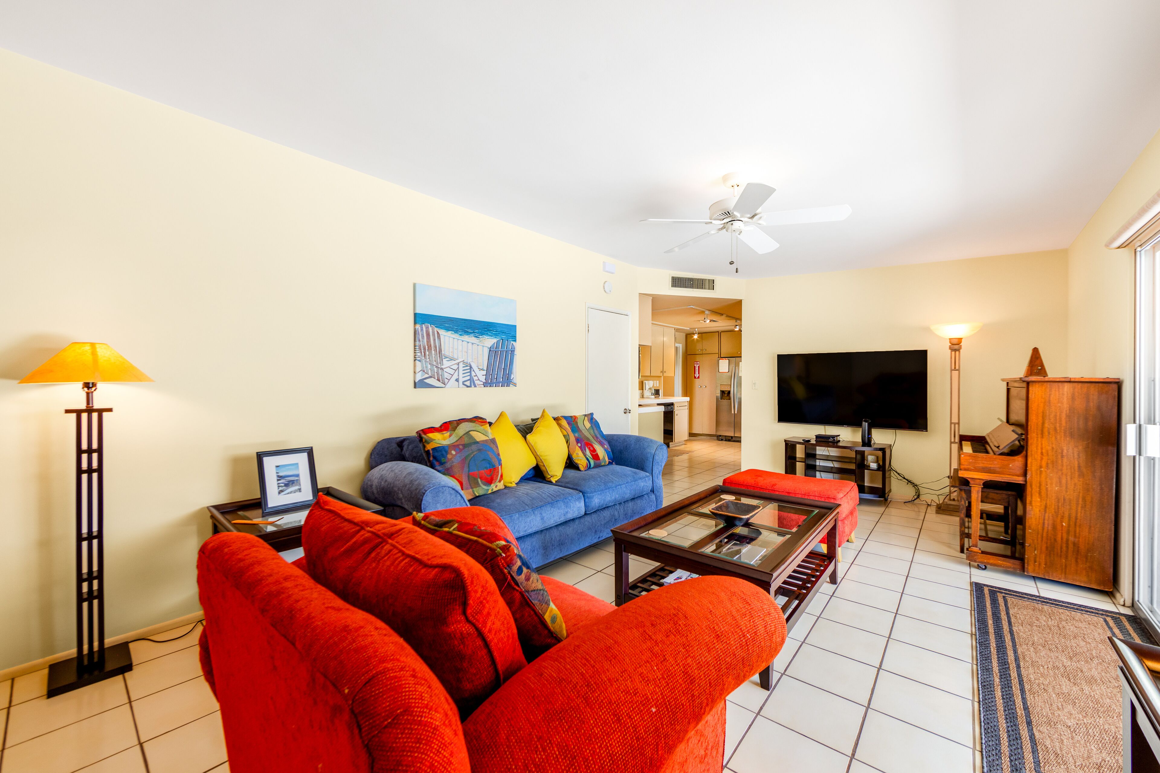 Mountain view home with a pool, pool spa, grill, firepit, washer/dryer, and AC