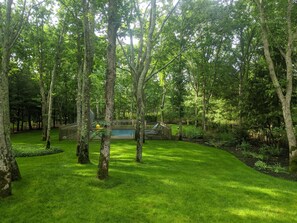 Property grounds - Sagaponack home with fenced-in Pool. Ideal for young kids. (Sag Harbor)