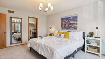 4 chambres, coffres-forts dans les chambres, bureau