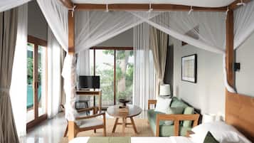 Honeymoon Villa, 1 Bedroom | 2 bedrooms, down duvets, memory-foam beds, minibar