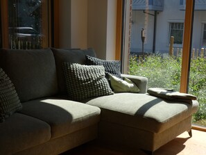 Smart TV, DVD player, books