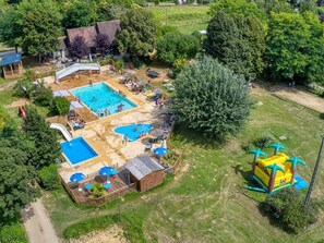 Piscine extérieure, piscine chauffée