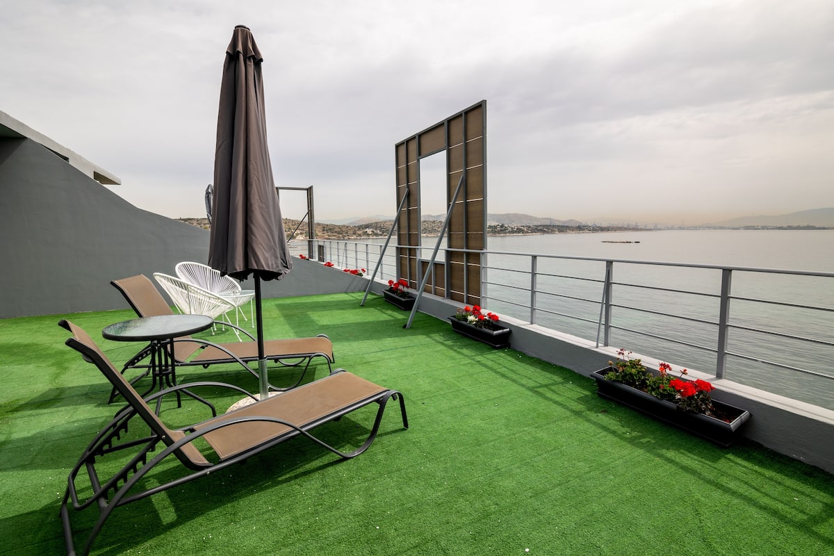 Penthouse Deluxe, vista a la playa | 1 habitación y decoración personalizada