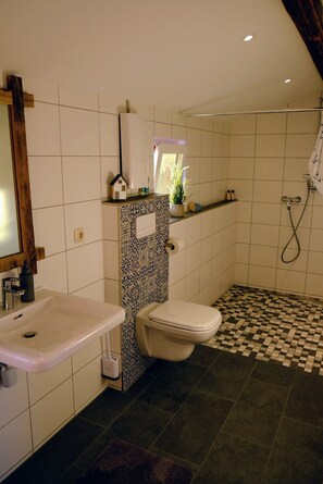 Shower, hair dryer - Hof Sorgenfrei - Holiday home in Traventhal (Traventhal)