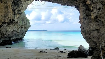 Vlak bij het strand, wit zand