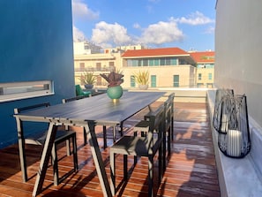 Apartamento luxo | Terraço/pátio