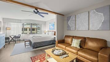 TV, DVD player, offices