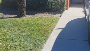 A residential house with a tiled roof, a palm tree, and a car parked in the driveway. - Peacefull villa in Lake Marion Golf Resort,all amenite,35' to the park atraccion (Kissimmee)