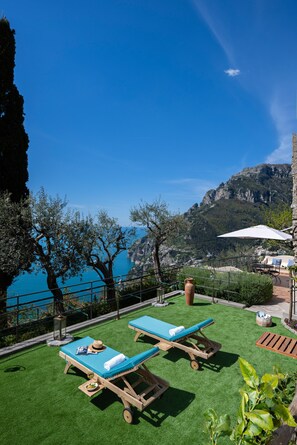 Terrace/patio - Ivi house with private pool sea view (Positano)