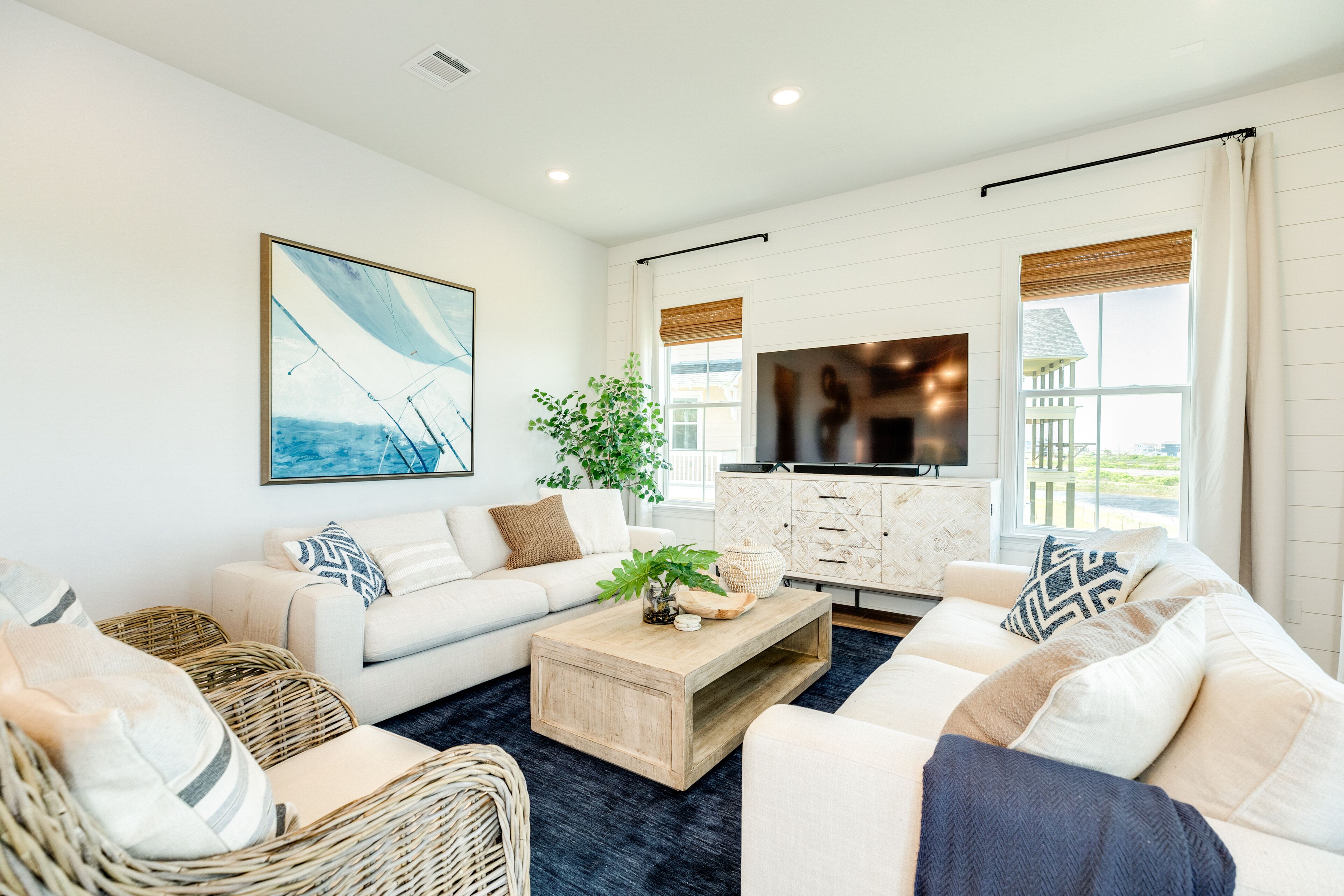 2023 Construction w 3 Covered Decks, 4 Suites, Designer Interior, Close to Beach