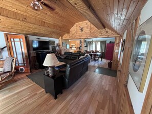 TV, DVD player, books