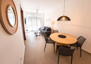 Superior Room | Living area | 38-inch Smart TV with digital channels, TV, Netflix - Surf N Roll Performance Center (Cabarete)