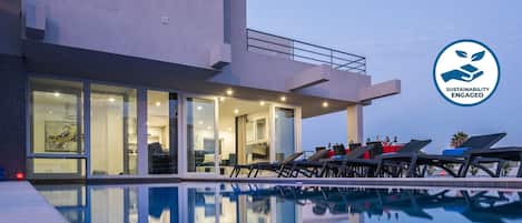 A heated pool