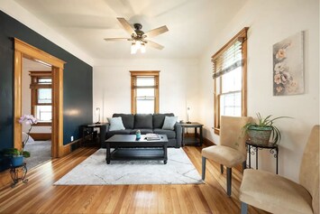 As soon as you enter the front door, you enter our living area 