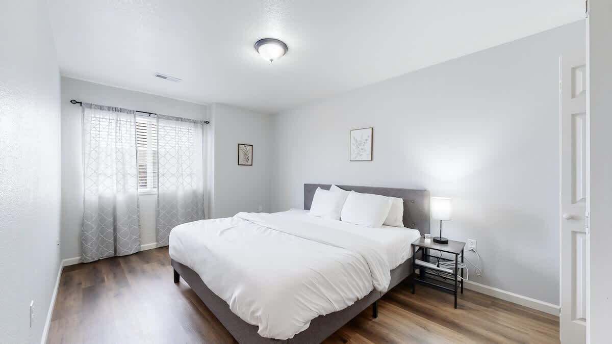 2 bedrooms, iron/ironing board, travel crib, WiFi