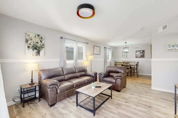 Awesome entry with 55 " TV