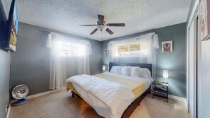 3 dormitorios, tabla de planchar con plancha, cuna de viaje y wifi