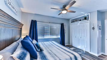 2 bedrooms, iron/ironing board, travel crib, free WiFi