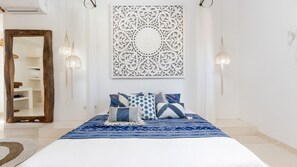 3 habitaciones, tabla de planchar con plancha y acceso a internet