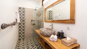 Hair dryer, towels