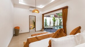 4 habitaciones, tabla de planchar con plancha, internet y ropa de cama 