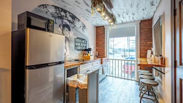 Loft, 1 chambre, vue ville | Cuisine privée