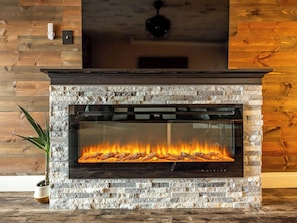 Smart TV, chimenea, Netflix, servicios de streaming