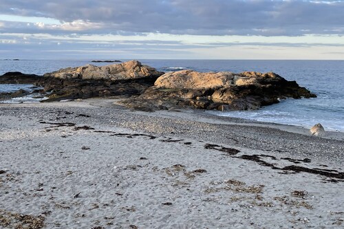 Oceanfront Family Retreat in Scituate with Private Beach, Expansive Porches, Outdoor Shower