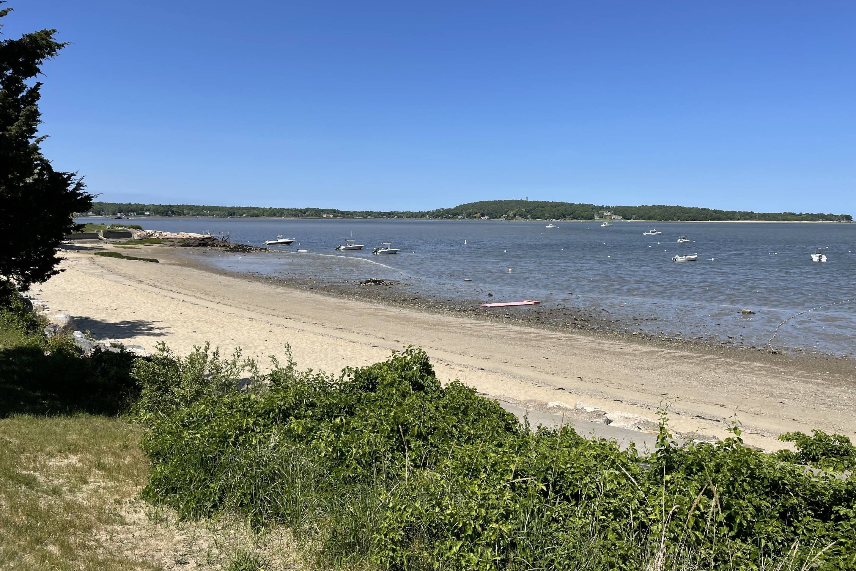 On the beach, beach towels