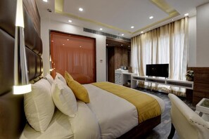 Habitació doble presidencial | Roba de llit d'alta qualitat i cobrellits 